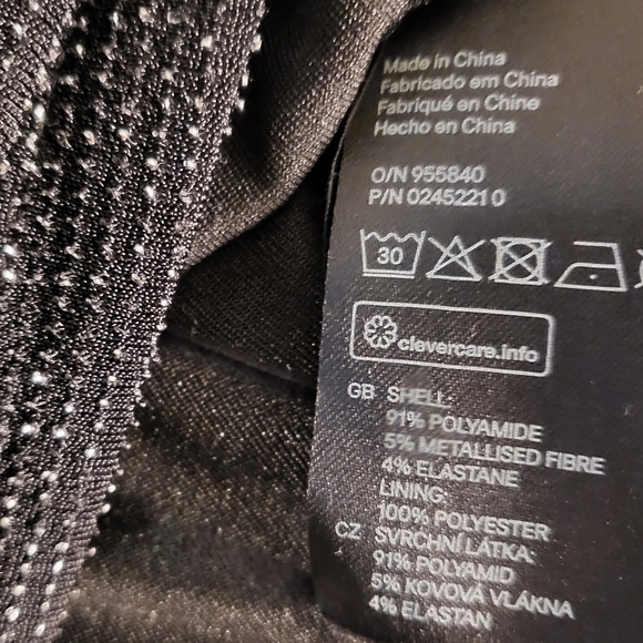 H&M black glitter skirt XS NWT - Picture 2 of 6